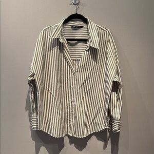 Striped Button-Up Shirt
